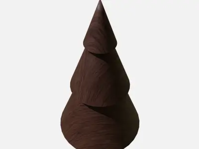 Wood tree decor 1 Low-poly 3D model