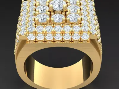 Luxury Men Rings Designs 4MR082 3D print model