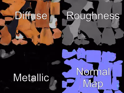 Muscular Male Figure Model Pack with Athletic Pose Low-poly 3D model