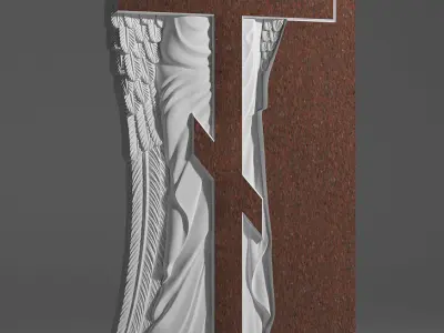 Angel Tombstone 3D model 3D model 3D model 3D model