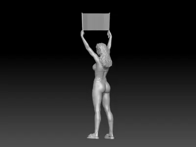 car wash girl 2025 2 3D print model