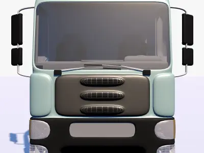 Awning cargo truck 3D model