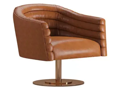 Leather armchair 3D model