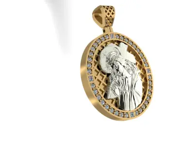 Jewelry Type Pendant Metal Weight 3D print model 3D print model