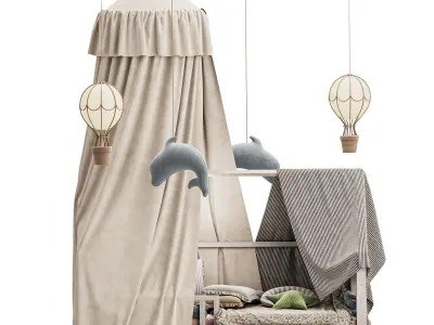Baby bed 6 3D model