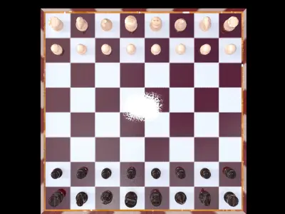 Chess Board Free 3D model