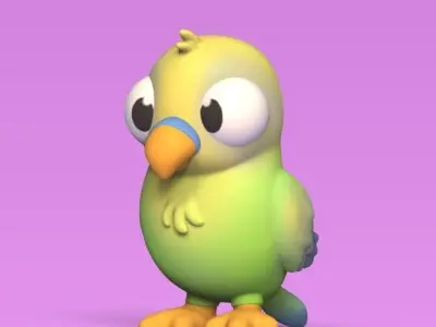 Parakeet Bird 3D print model