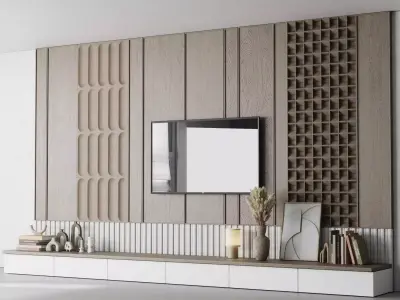 Tv Wall Set 14  3D model