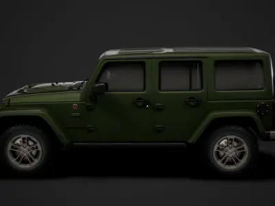 Jeep Wrangler Unlimited 75th Anniversary JK 2018 3D model