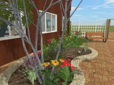 The big beach house Low-poly 3D model