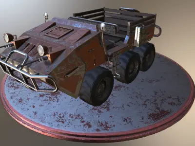 Thunder Transporter Low-poly 3D model