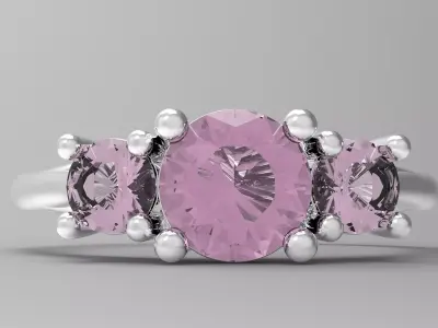 beauty light wedding ring  3D model
