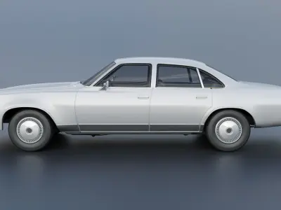 Chevrolet Malibu 4 Door 1974  3D print model