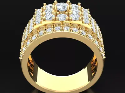 Luxury Men Rings Designs 4MR063 3D print model