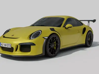 porsche 911 GT3 RS 3D model Textured