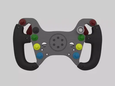 GT3 Racing Steering Wheel 3D Model for 3D Printing  STL File 3D print model