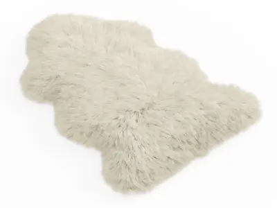 Forsyth New Zealand Sheepskin Skin Rug 3D model