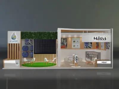 Booth Exhibition Stand a651 3D model
