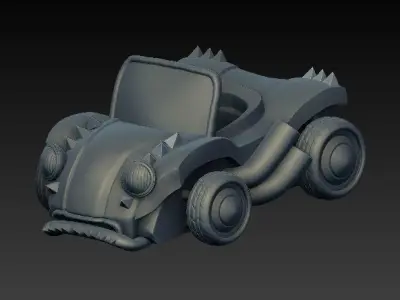 Race cars 3D print model