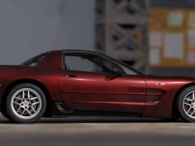 Realistic Corvette C5 3D model