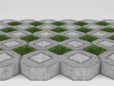Grass Paver 3D model