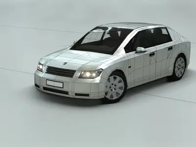 Affekta A212 Classic Concept Car - Low Poly 3D Model 3D model