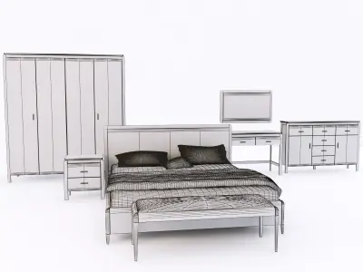 bogatti lolita bedroom set 3D model