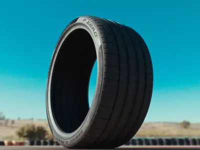 Pirelli P Zero PZ4 Tire 3D model  Low-poly 3D model