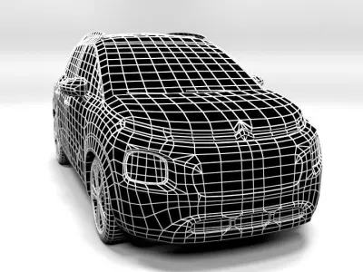 CITROEN C3 AIRCROSS LOWPOLY Low-poly 3D model