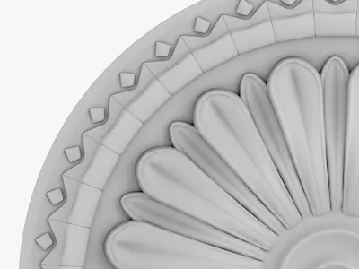 Rosette 4 decorative ceiling medallion 3D model