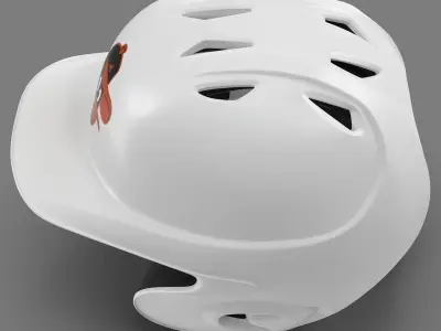 Batting Helmet Baltimore Orioles 2 3D model