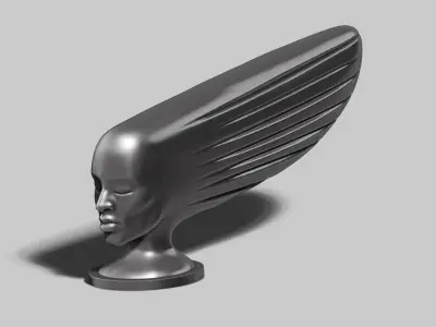 Modern female Abstract sculpture 3d print model 145 3D print model