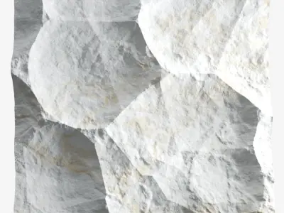 433-RockPanel gold abstract wall art 3D model