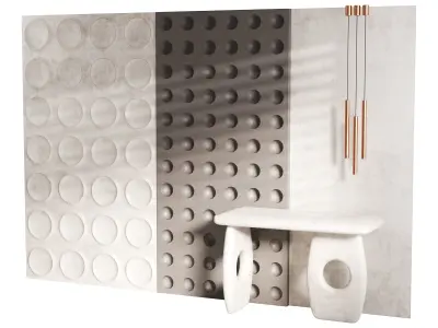 Decorative Wall panel  62 3D model