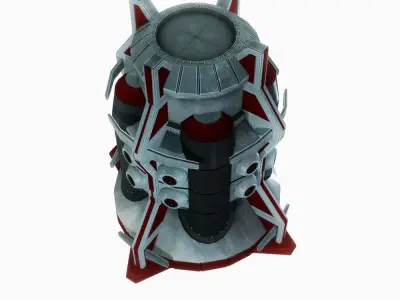 Force field generator 05 sci-fi Low-poly 3D model