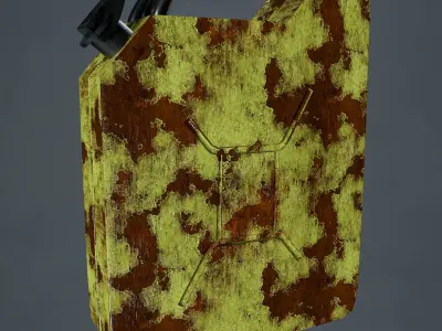 Gasoline 3D Model Ready For Game 3D model