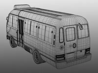 hong kong minibus 3D model