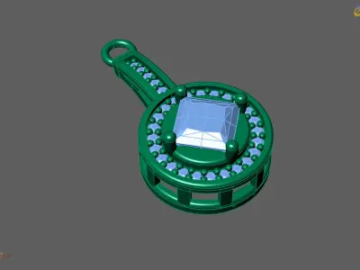 Women Pendants 3DM STL Pendant Renders Details 3D print model 3D print model