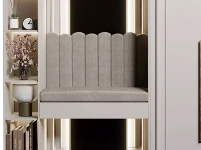 Hallway in a Classic Wardrobe style 16 3D model