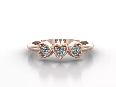 Solitaire Ring Version 1 SR30 3D model
