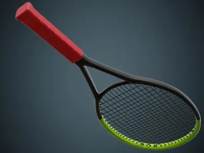 Tennis Racquet 1 Basic 3D model
