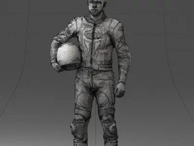 000145 Professional Motorcycle Racer 0709 3dp 3D print model