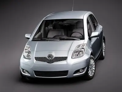 toyota yaris 5d 2009 3D model
