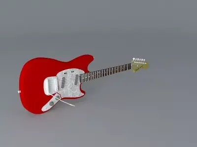 1964 Fender Mustang guitar Free 3D model