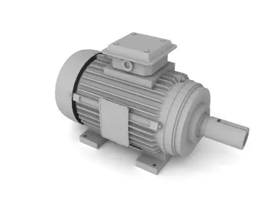 electric motor machine 3D model