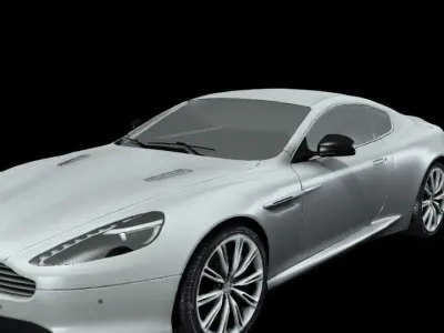 aston martin db9 3d-game creation-animation-iclone-unreal-unity  3D model