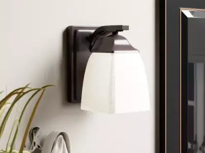 Antique Bronze Gilberto 1-Light Armed Sconce Free 3D model