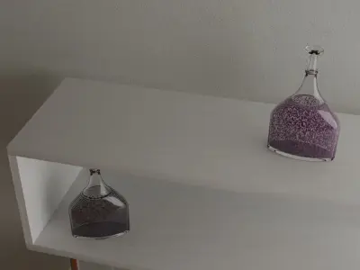 Decorative glass vase  3D model