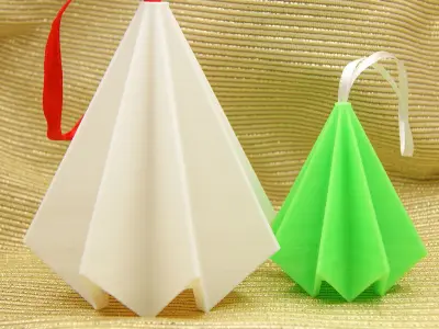 Origami Inspired Tree Ornaments - Collection 3D print model