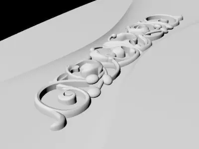 Central decor ornament for furniture 3D model 724